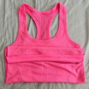 Neon hot pink lululemon swiftly tech tank size 2